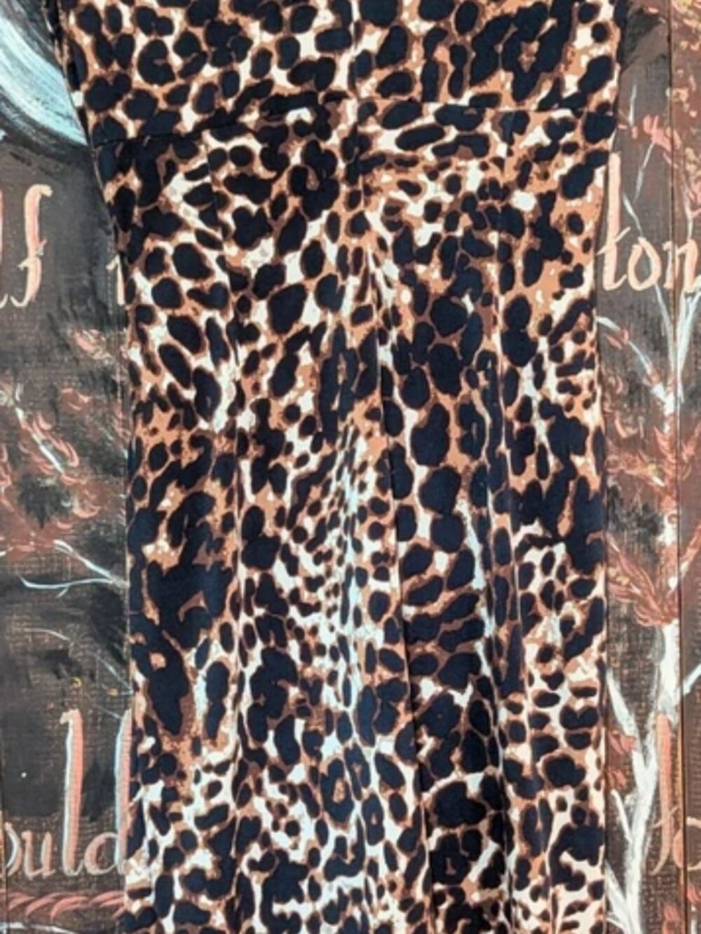 size 2 Ralph Lauren leopard animal ruched cocktail party dress - Picture 3 of 4